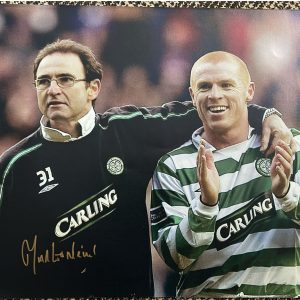 Martin O’Neill Signed Print with Neill Lennon