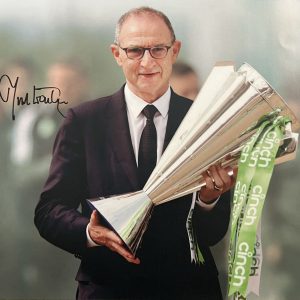 Martin O’Neill Signed Print with Trophy