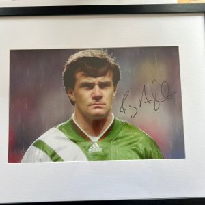 Ray Houghton Signed and Framed Ireland Print